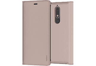 NOKIA 5.1 flip cover bézs tok