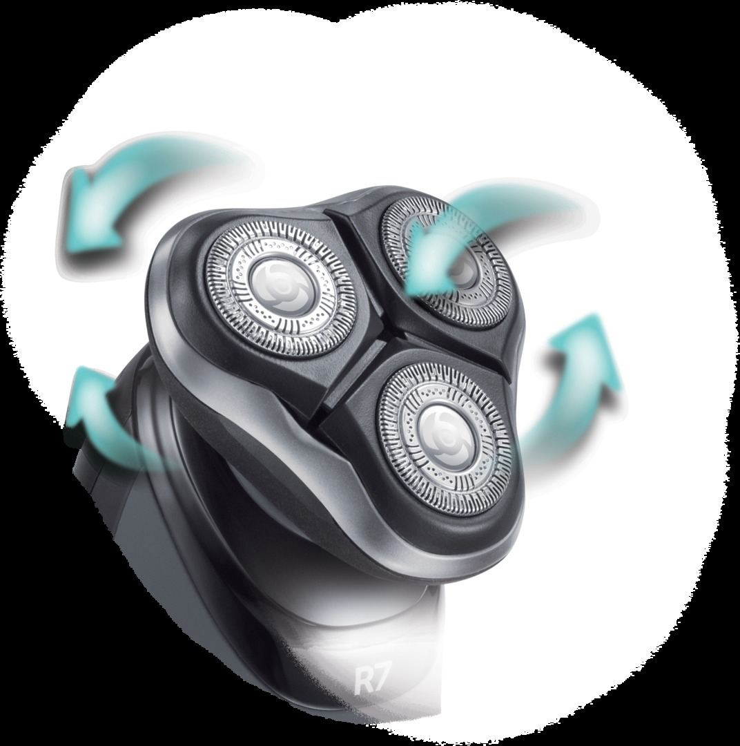 REMINGTON XR1530 R7 Ultimate Rasierer Ultimate Series Schwarz/Rot (Rotationsrasierer, Dual-Track-Schneidsystem)