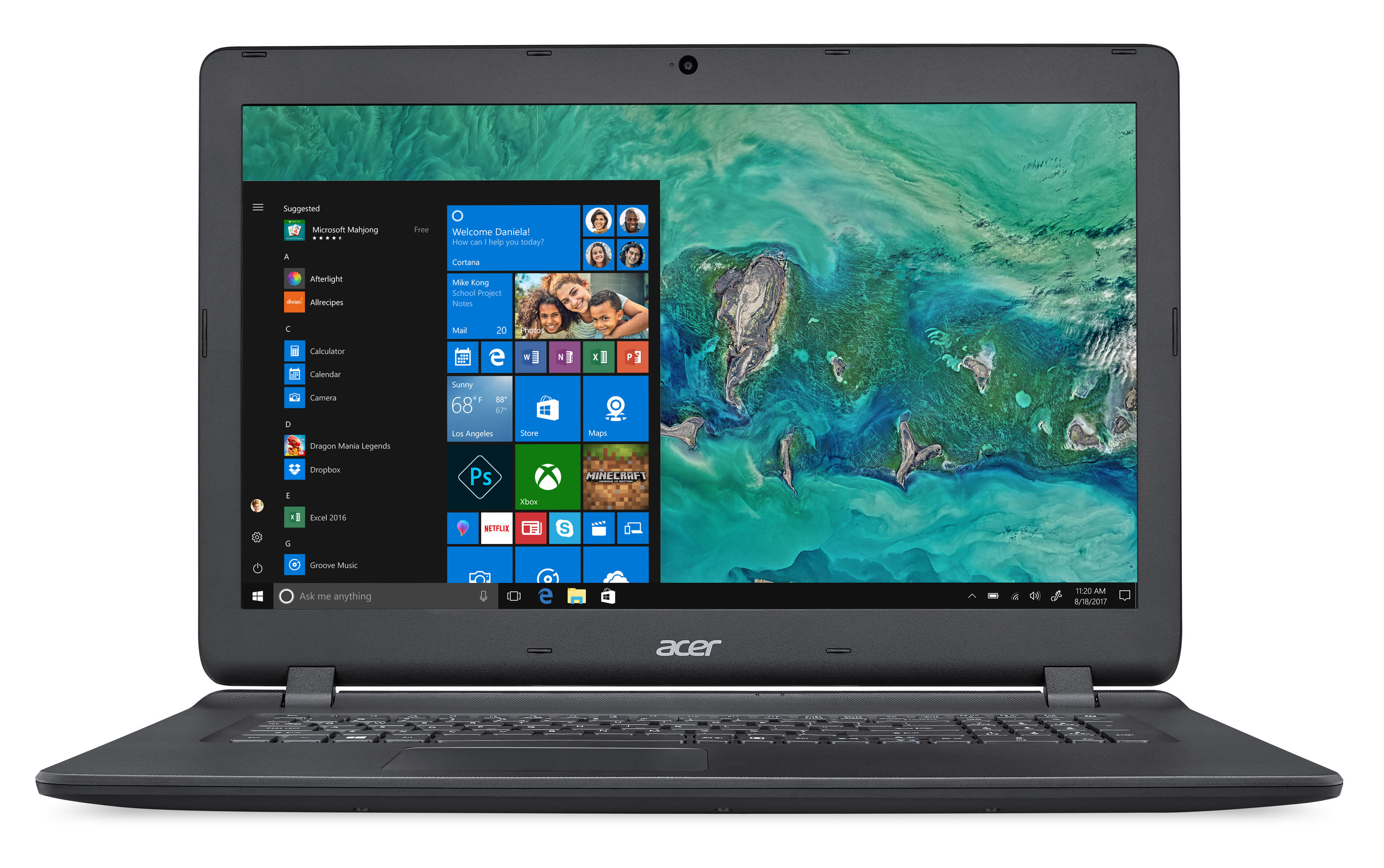 ACER Aspire ES 17 (ES1-732-P9EX) - 17,3 Zoll - Intel® Pentium® N4200 - 8 GB - 256 GB - Intel® HD 505 - Windows 10 Home (64 Bit)