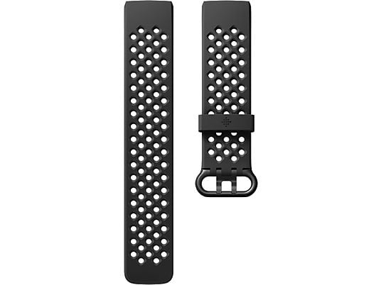 FITBIT Charge 3 Sportarmband (L) - Armband (Schwarz)