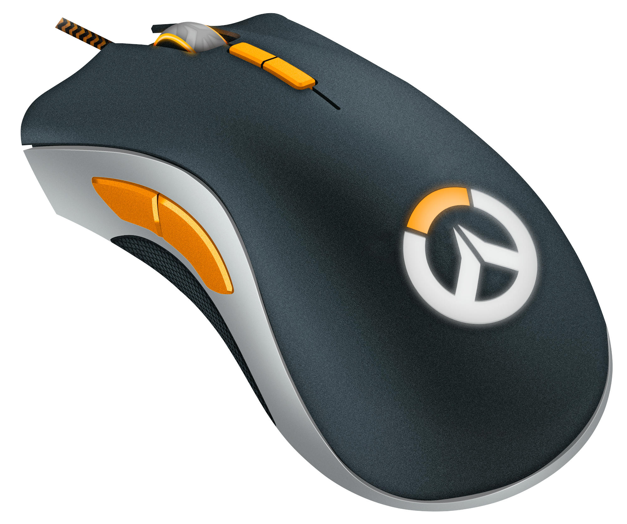Ratón gaming - Razer Overwatch DeathAdder Elite, 16000DPI, USB, Óptico, Negro, Oro, Plata