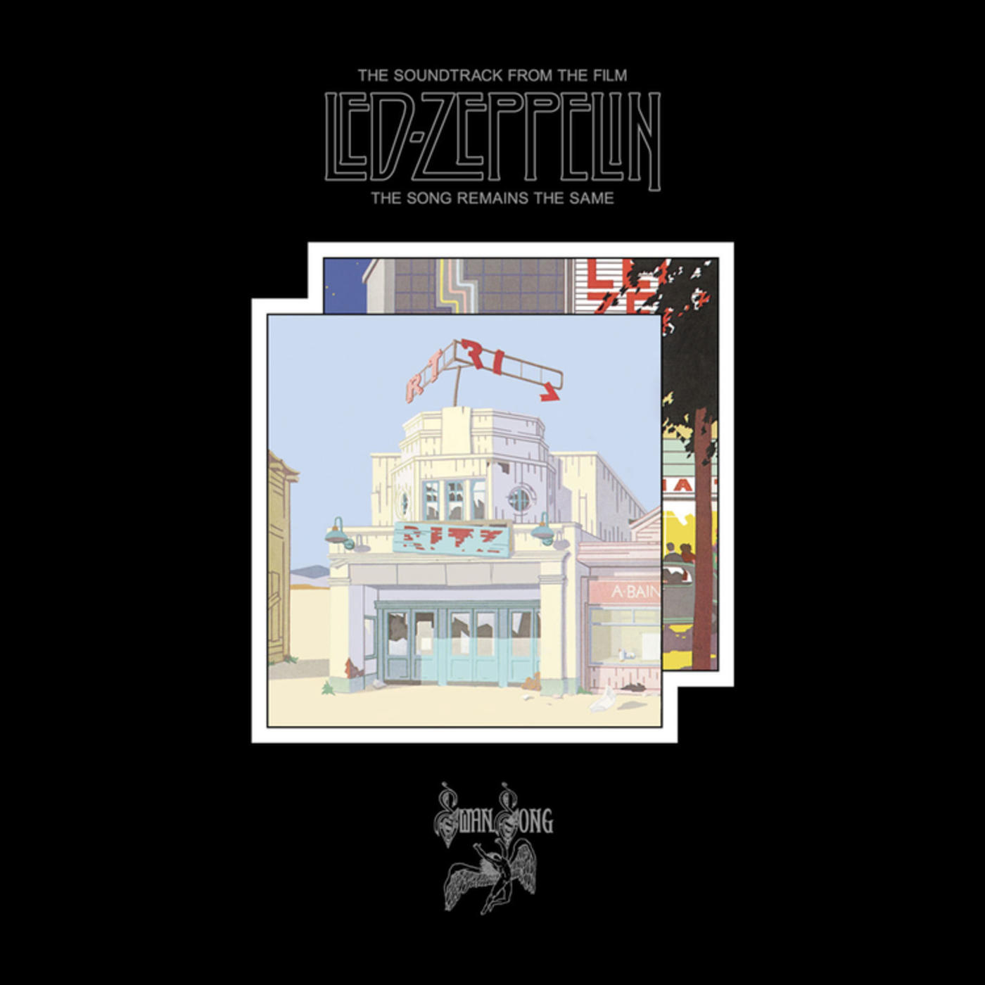 Pochette de l'album 'The Song Remains the Same' de Led Zeppelin.