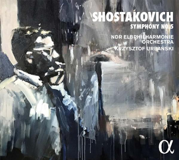 Albumcover mit einem Gemälde eines Mannes, dem Text 'SHOSTAKOVICH' und den Namen der Künstler.