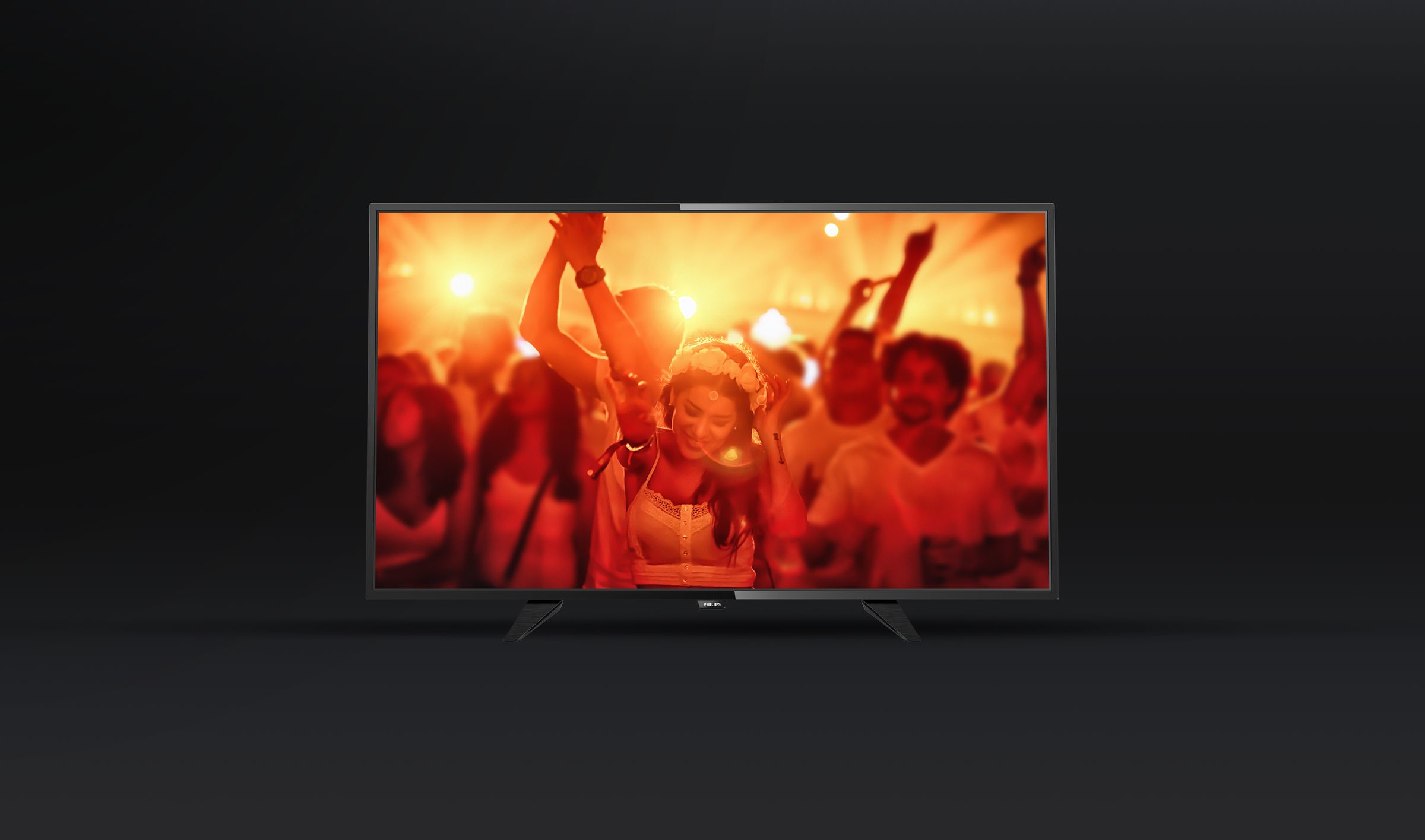 TV LED 32" - Philips 32PFH4101/88 Full HD, USB, Negro