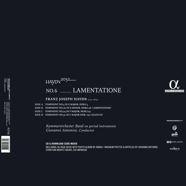 Giovanni Antonini, Kammerchor (Vinyl) Vol.6-Lamentatione 2032 - Basel Haydn 