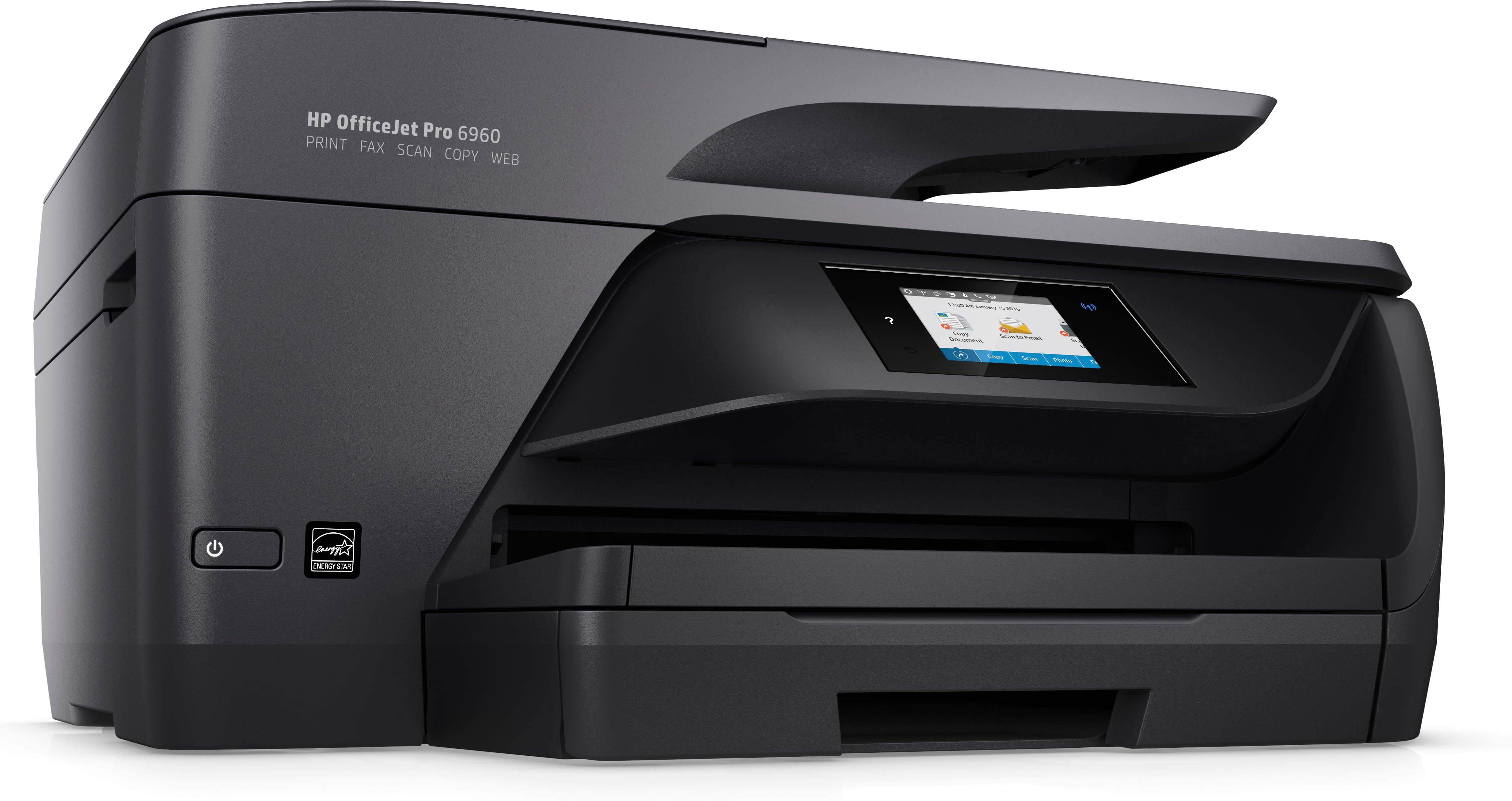 Impresora multifunción - HP OfficeJet Pro 6960, Inyección de tinta, Color, WiFi, 600x1200, 18/10ppm
