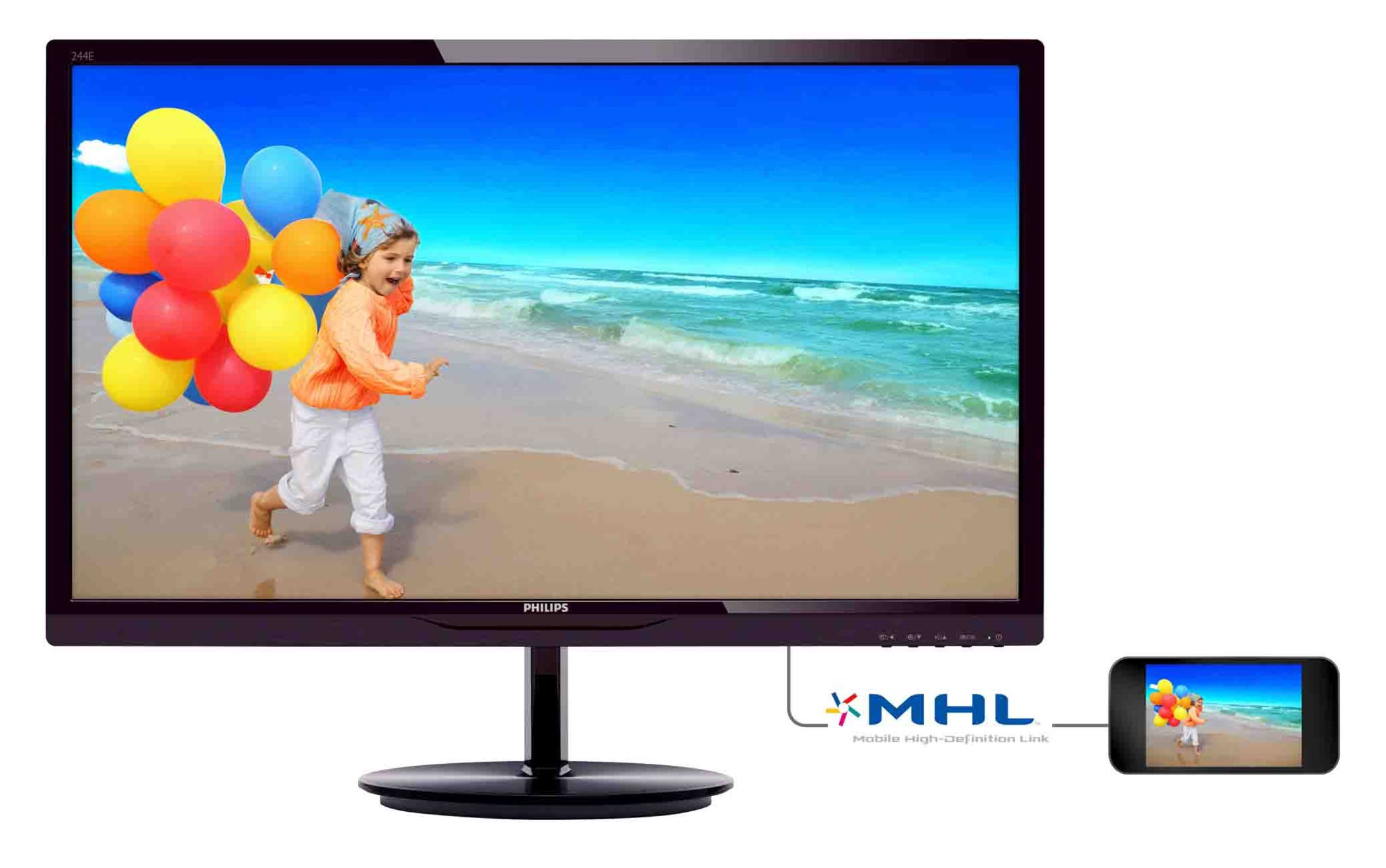PHILIPS 244E5QHAD/00 23,8 inç Geniş Ekran IPS LED Monitör