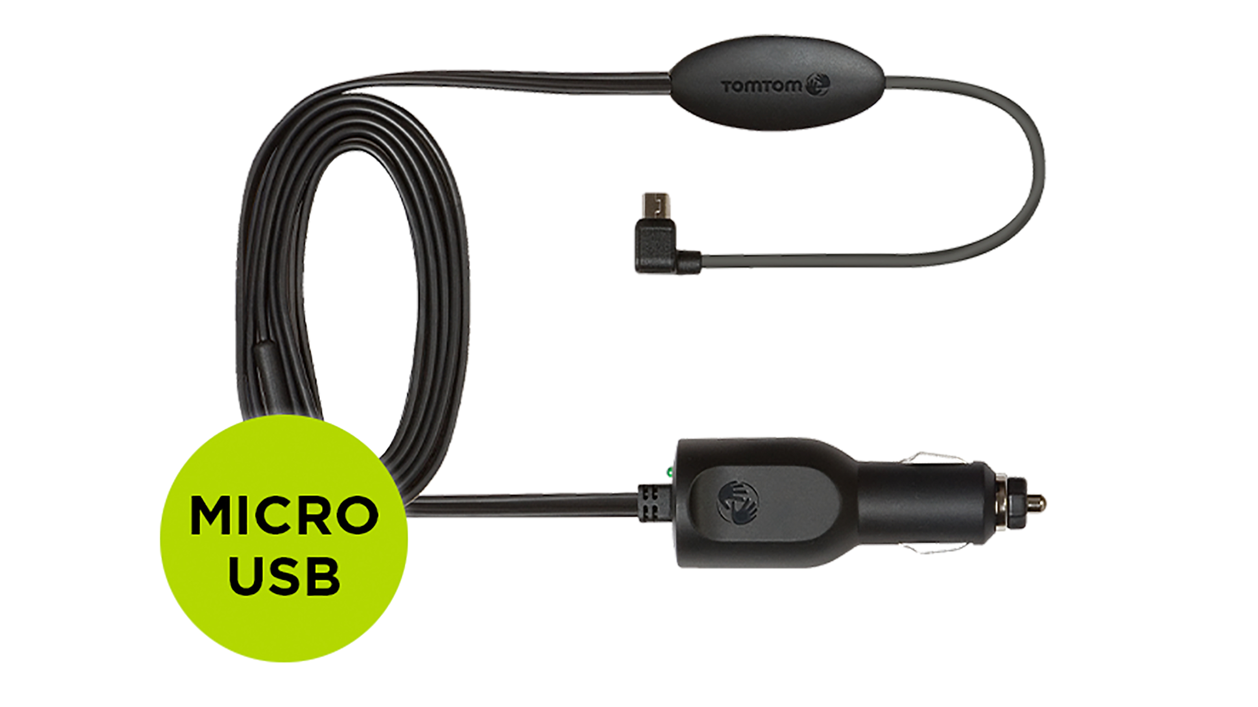 TOMTOM TMC-Empfänger, Ladekabel, passend für Navigationssystem, Schwarz
