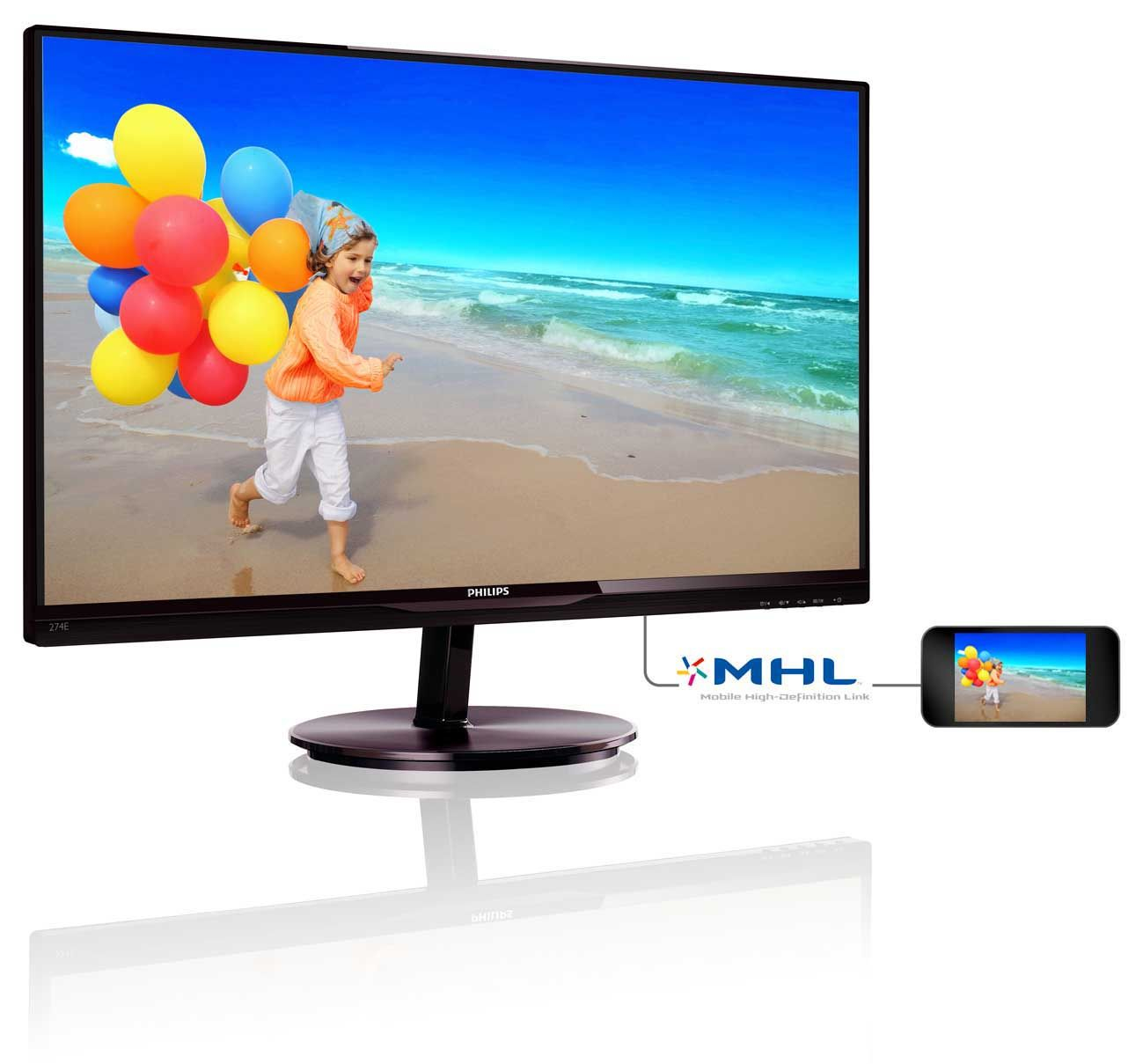 PHILIPS 274E5QHAW/00 27 İnç 68 cm 16:9 Full HD IPS Ekran LCD Monitör Siyah