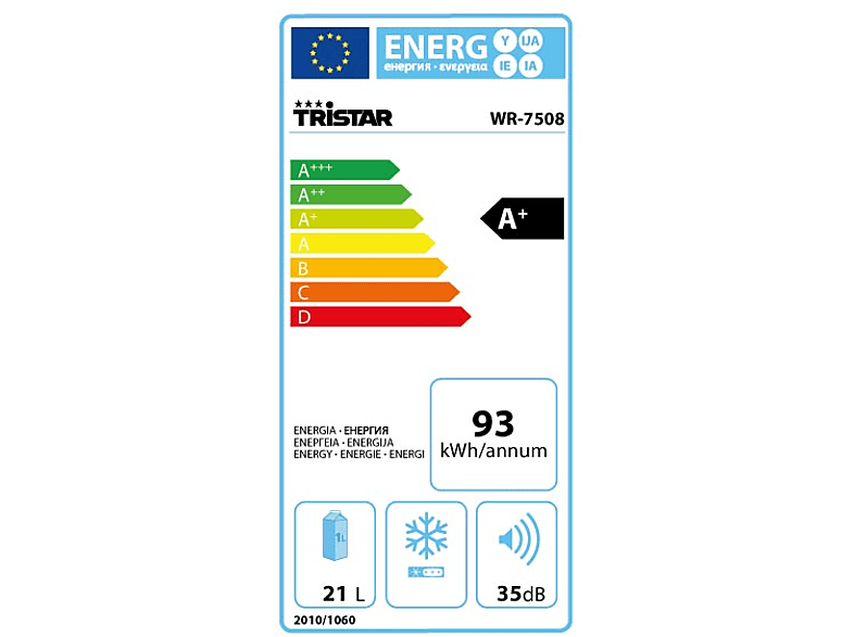 Vinoteca | Tristar WR-7508 REFRIGERADOR PARA VINOS 8 B Capacidad para 8 botellas