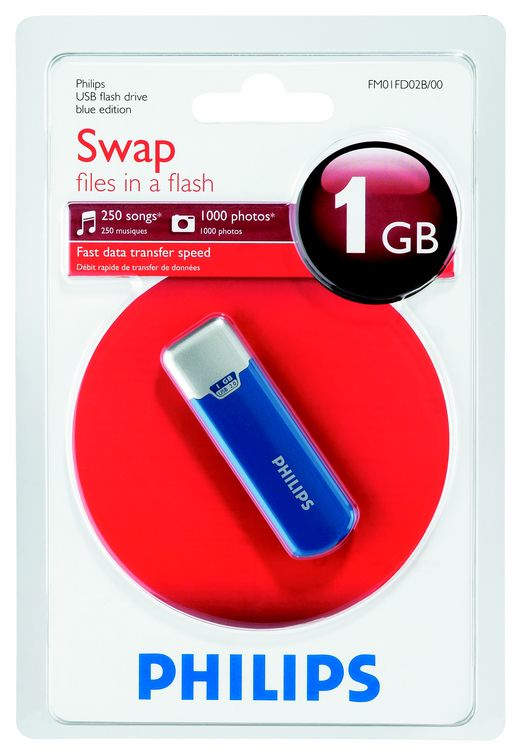 Memoria USB - Philips, FM 01 FD 02 B 00 MEMO.Azul