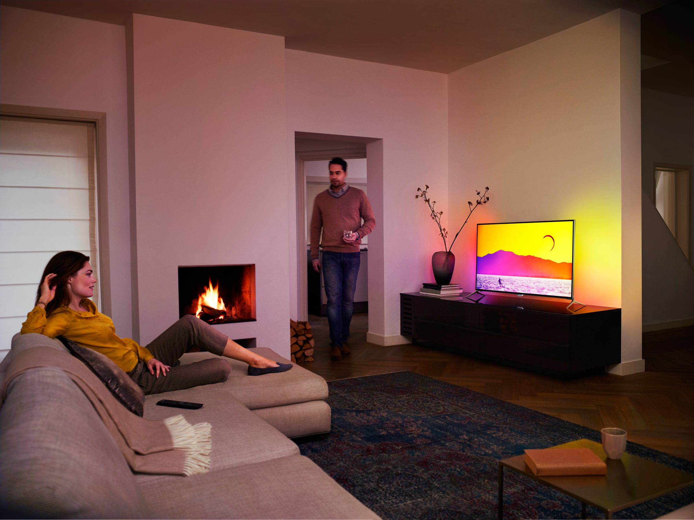 TV UHD-LCD - Philips,  43",  43PUS7100/12 7000 series Televisor 4K UHD Ultraplano,  Android