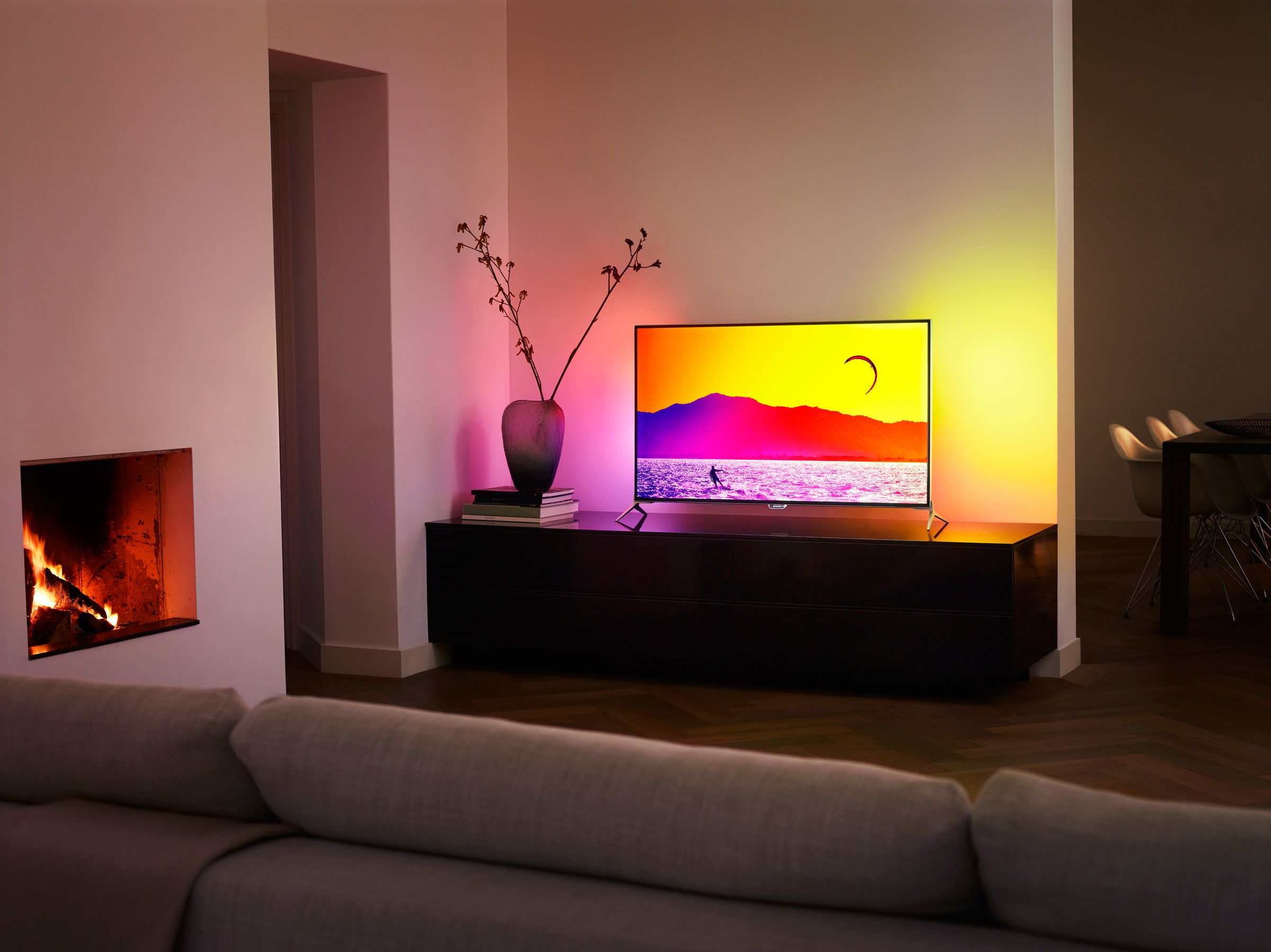 TV UHD-LCD - Philips,  43",  43PUS7100/12 7000 series Televisor 4K UHD Ultraplano,  Android