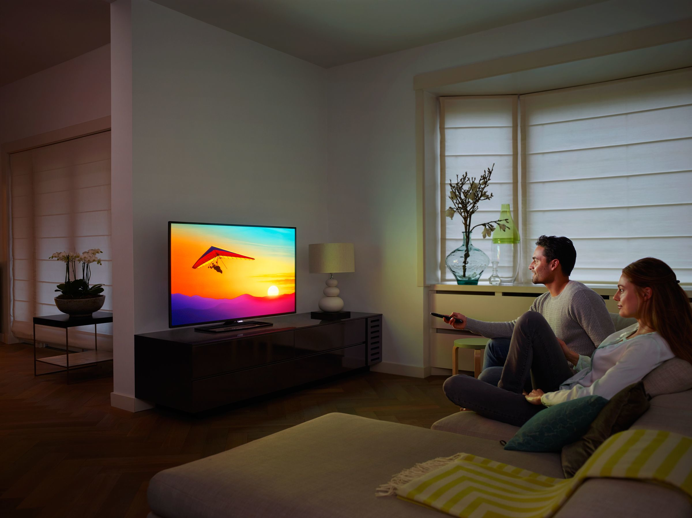TV LED 40" reacondicionado - Philips 40PUH6400, UHD 4K, Smart TV Android, Dual Core
