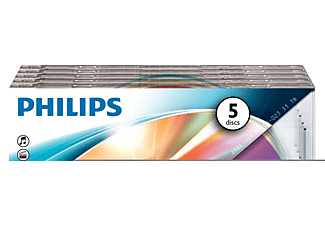 CDRW -  Philips, CD-RW 80MIN 700MB 4-12X SL COLOUR (5)