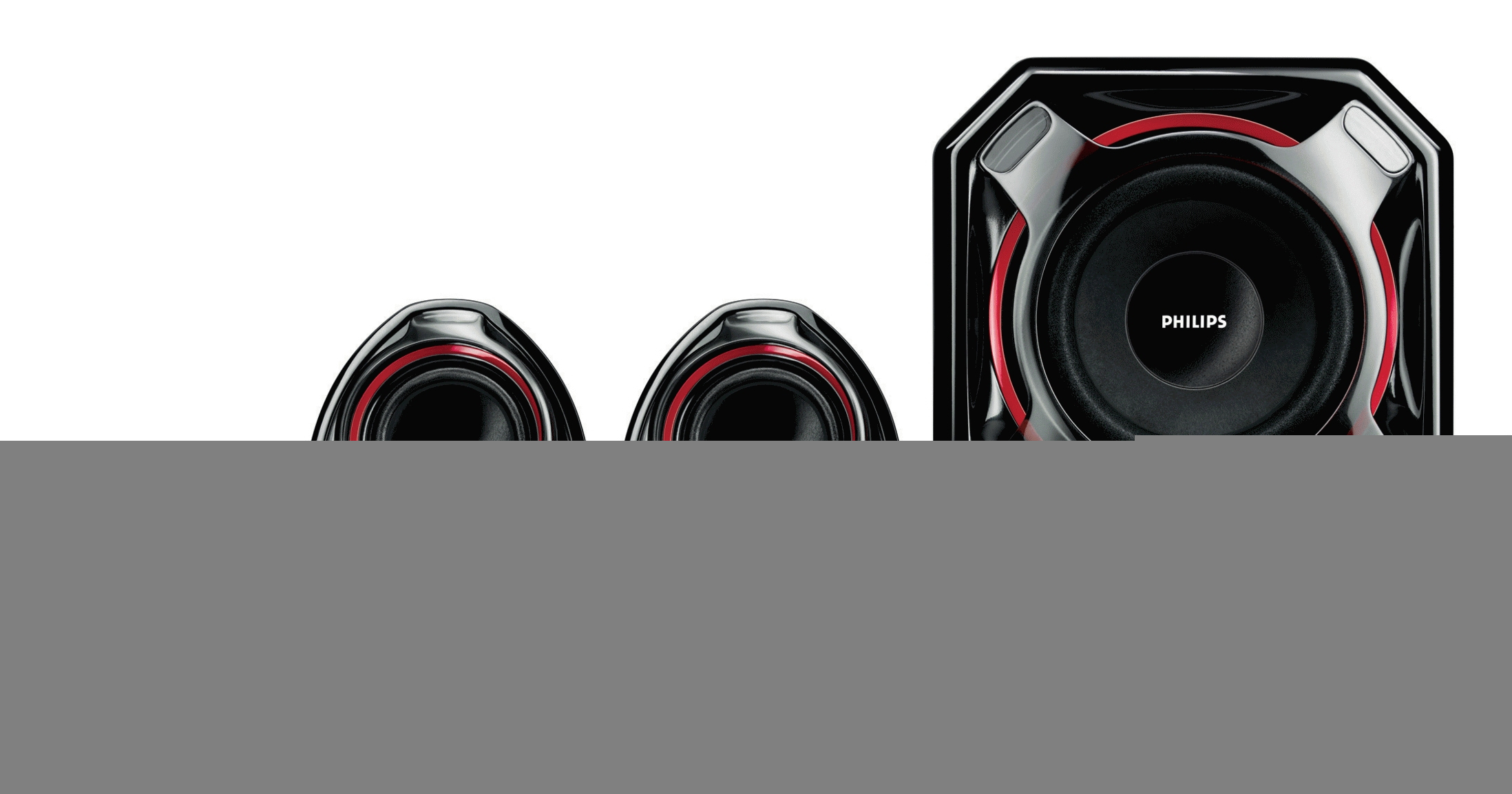 PHILIPS SPA5300 2.1 100 W Siyah Hoparlör 