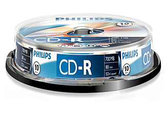 Bobina 10 CD-R - Philips CD-R CR7D5NB10/00, 700Mb, 80min