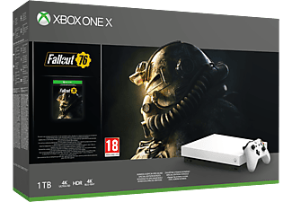 MICROSOFT Xbox One X Robot White Special Edition 1TB + Fallout 76