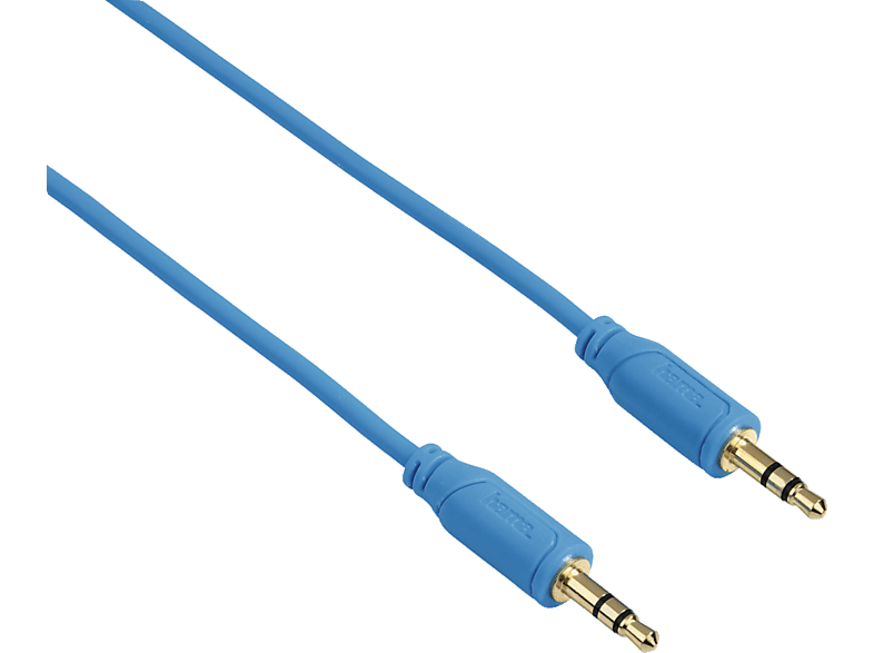 HAMA HM.135781 3.5mm 75cm Ses Kablosu Mavi_0