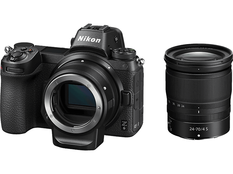 NIKON Z 6 + 24 70mm/F4 + FTZ Objektivadapter - Systemkamera