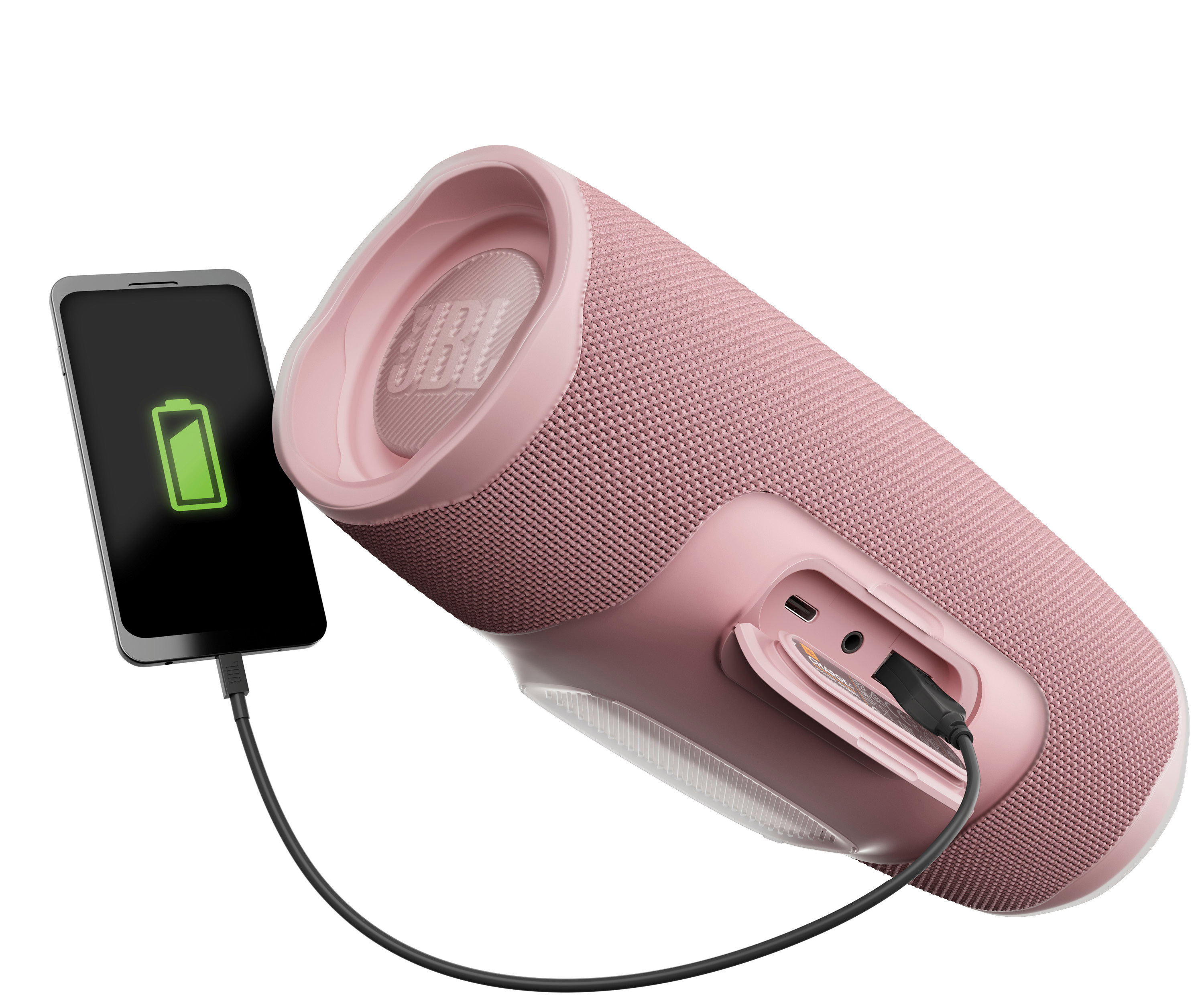 JBL Charge 4 Bluetooth Lautsprecher, Pink, Wasserfest
