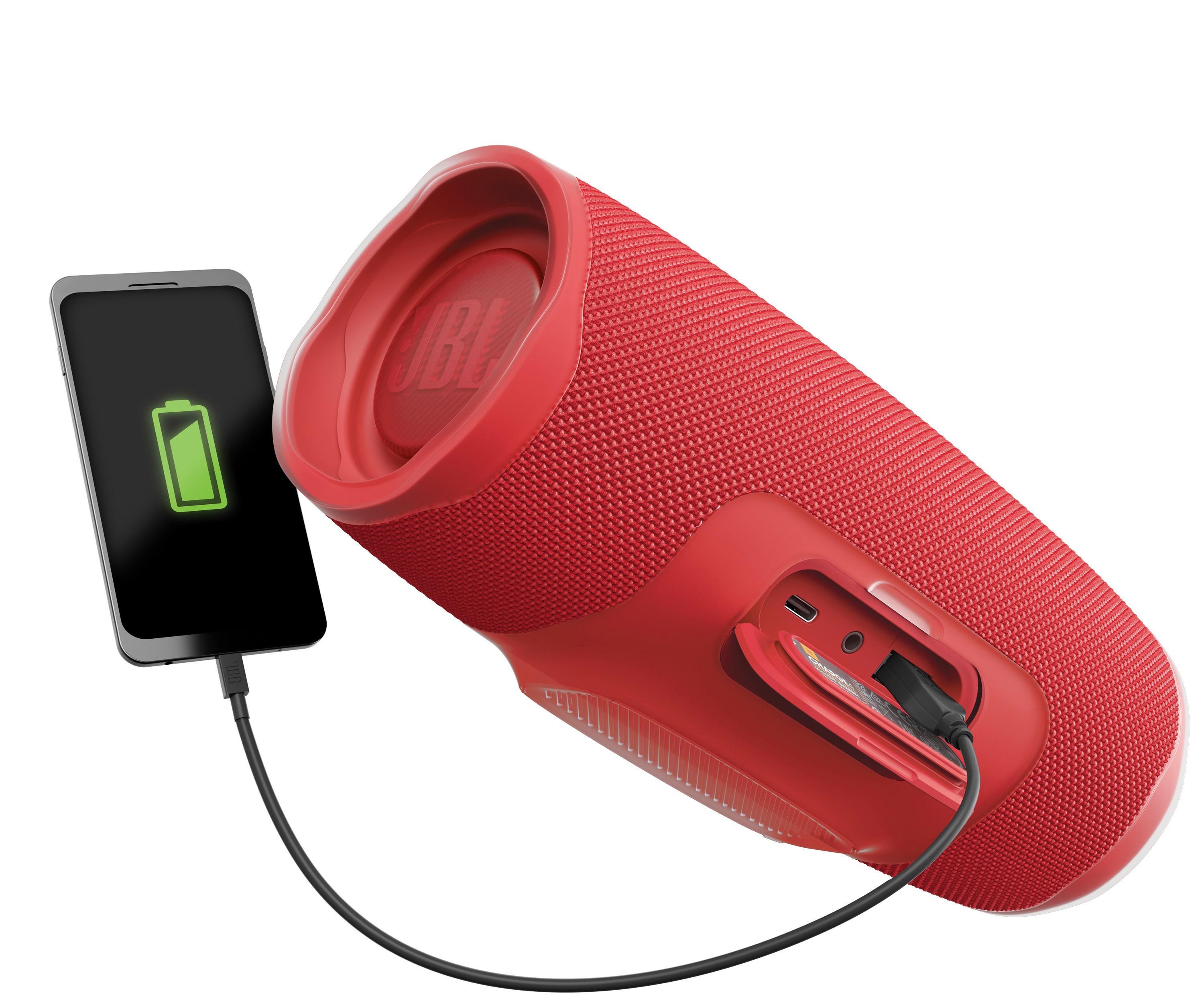 JBL Charge 4 Bluetooth Lautsprecher, Rot, Wasserfest
