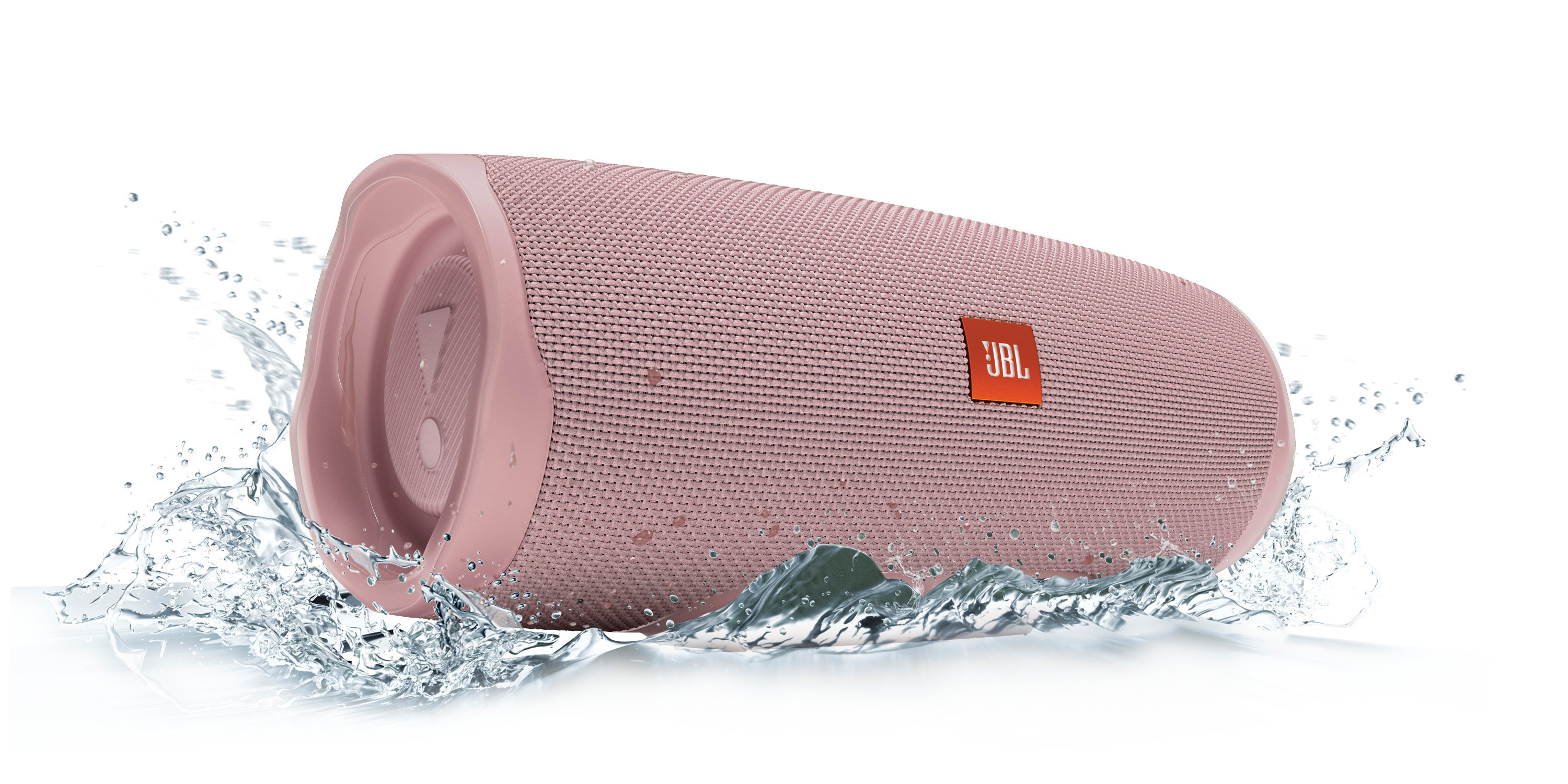JBL Charge Bluetooth Lautsprecher, Pink, Wasserfest