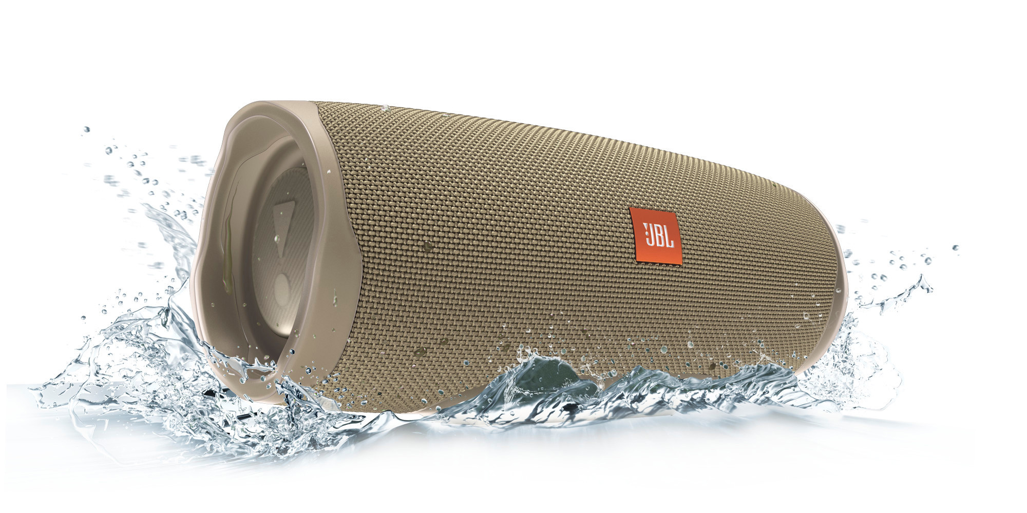 JBL Charge 4 Bluetooth Lautsprecher, Sand, Wasserfest