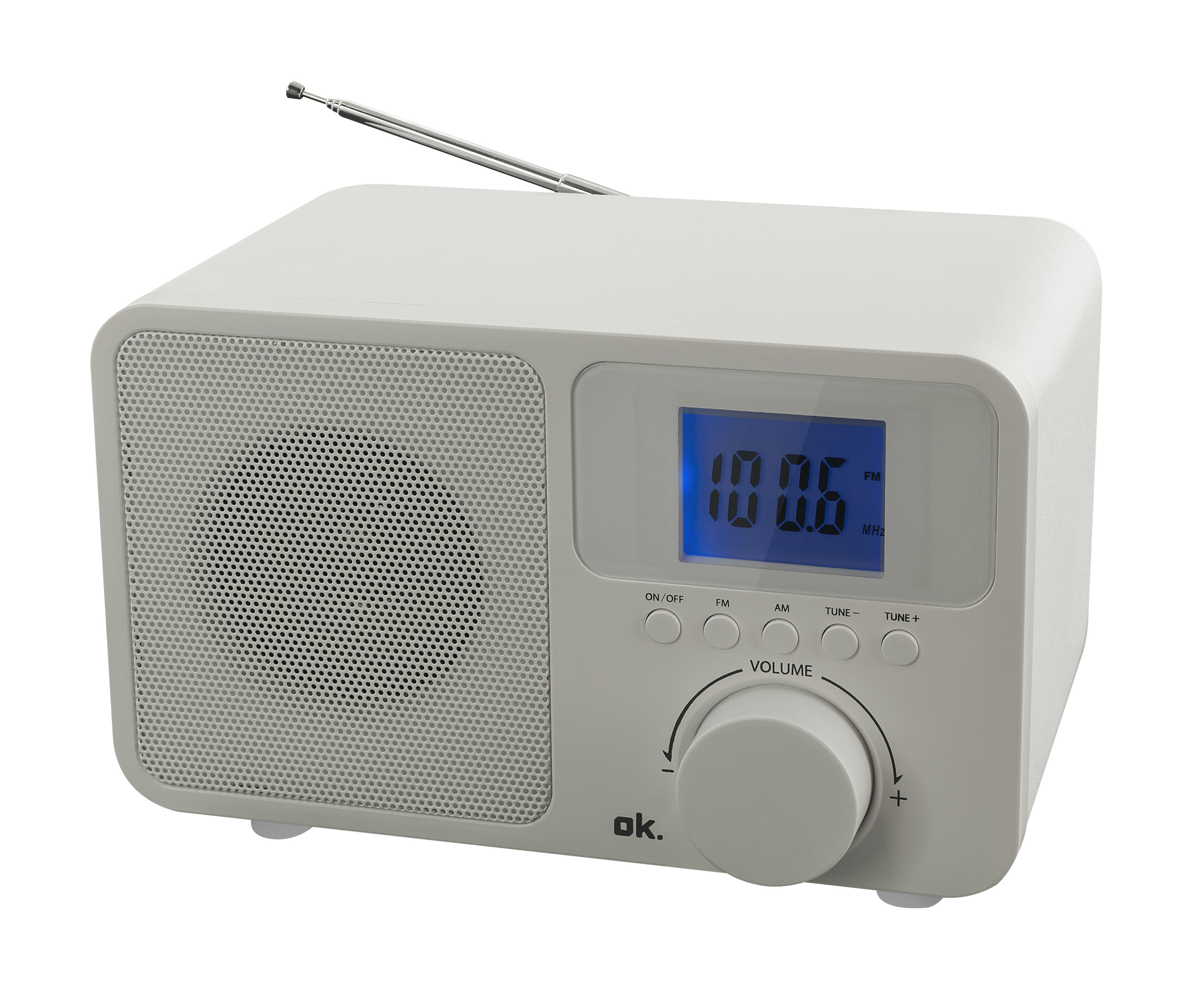 OK. OWR 230-W Radio, Weiß FM, AM, FM