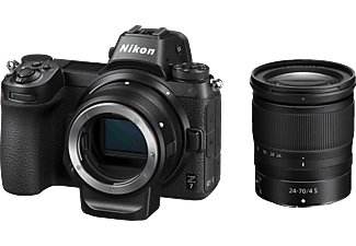 NIKON Z 7 + 24 - 70mm/F4 + Adattatore baionetta FTZ - Fotocamera Nero