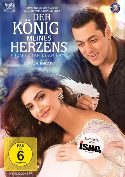 Filmposter mit zwei Personen. Text auf Deutsch: 'DER KÖNIG MEINES HERZENS'.