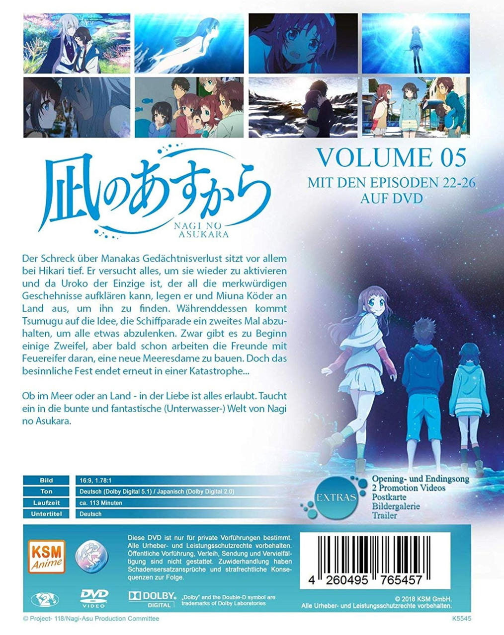 Nagi No Asukara - Vol. 5 (Episoden 22-26) DVD