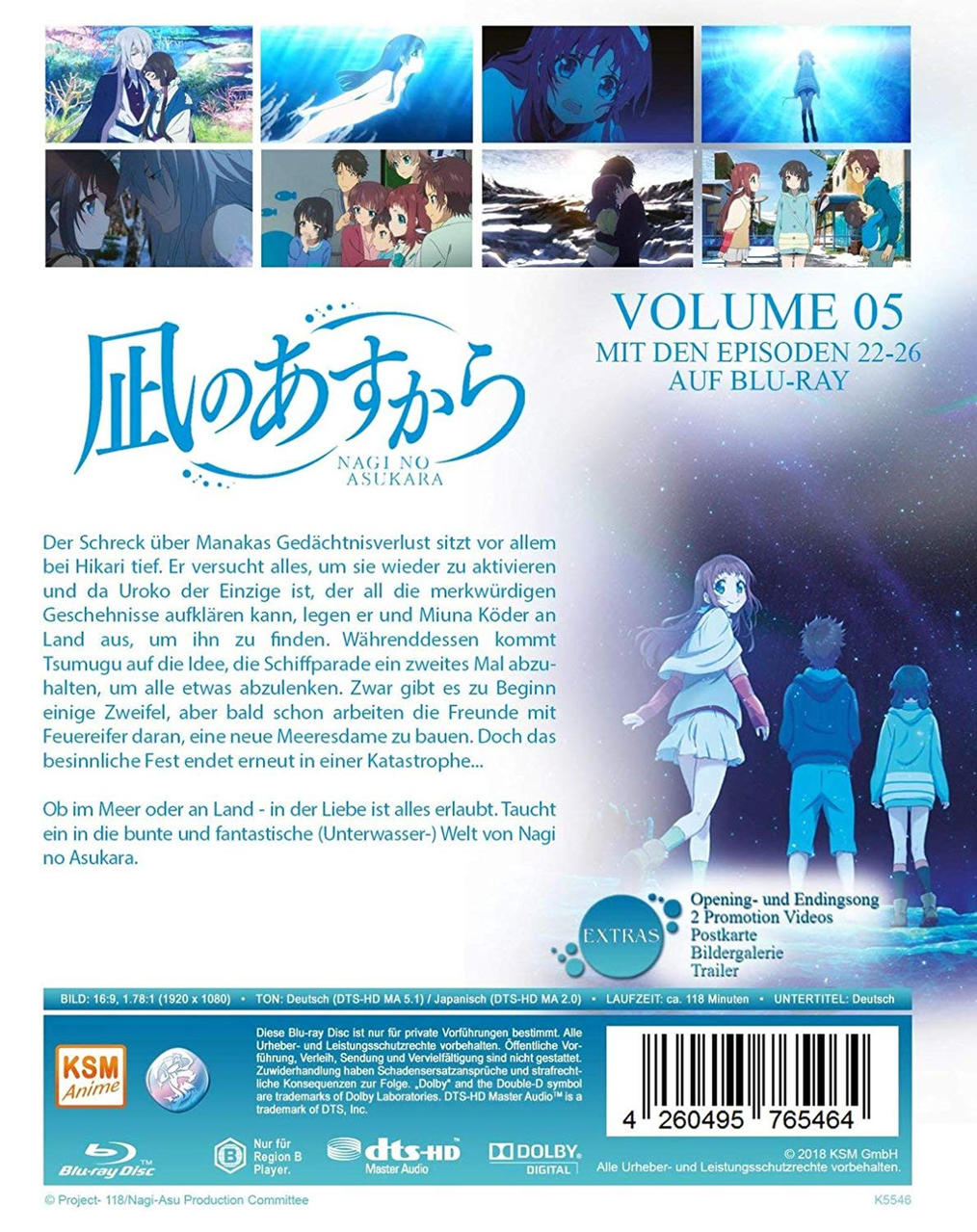 Nagi No Asukara - Vol. 5 (Episoden 22-26) Blu-ray