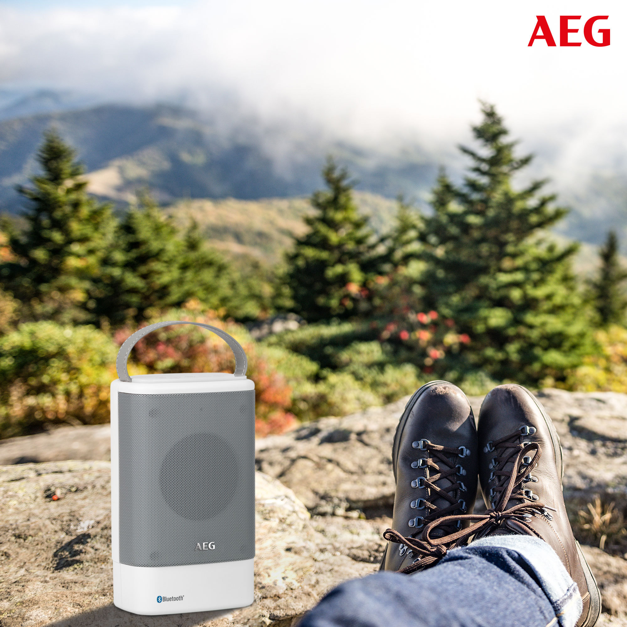 AEG BSS 4833 Kabellose Lautsprecher, Weiß