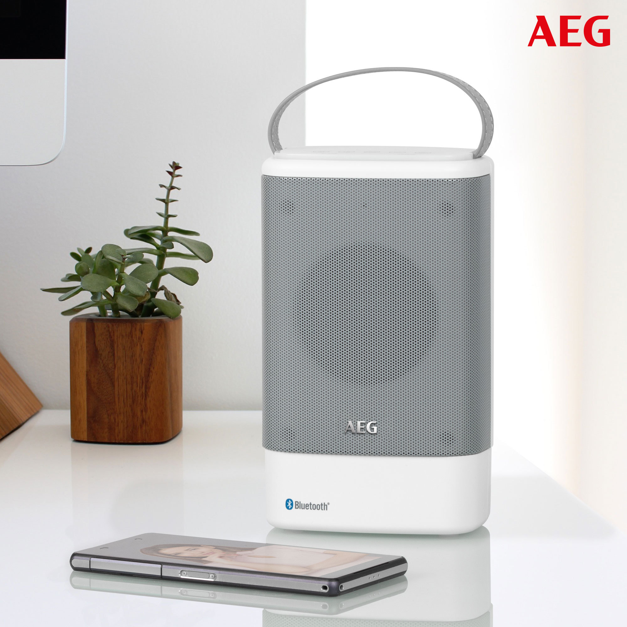 AEG BSS 4833 Kabellose Lautsprecher, Weiß