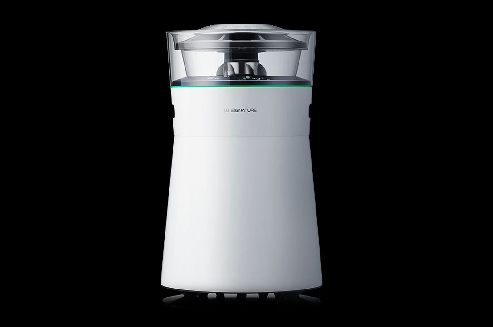 LG LSA50A Luftreiniger Weiß/Transparent/Silber (Raumgröße: 46 m³, Sterilisation durch UV-Licht)