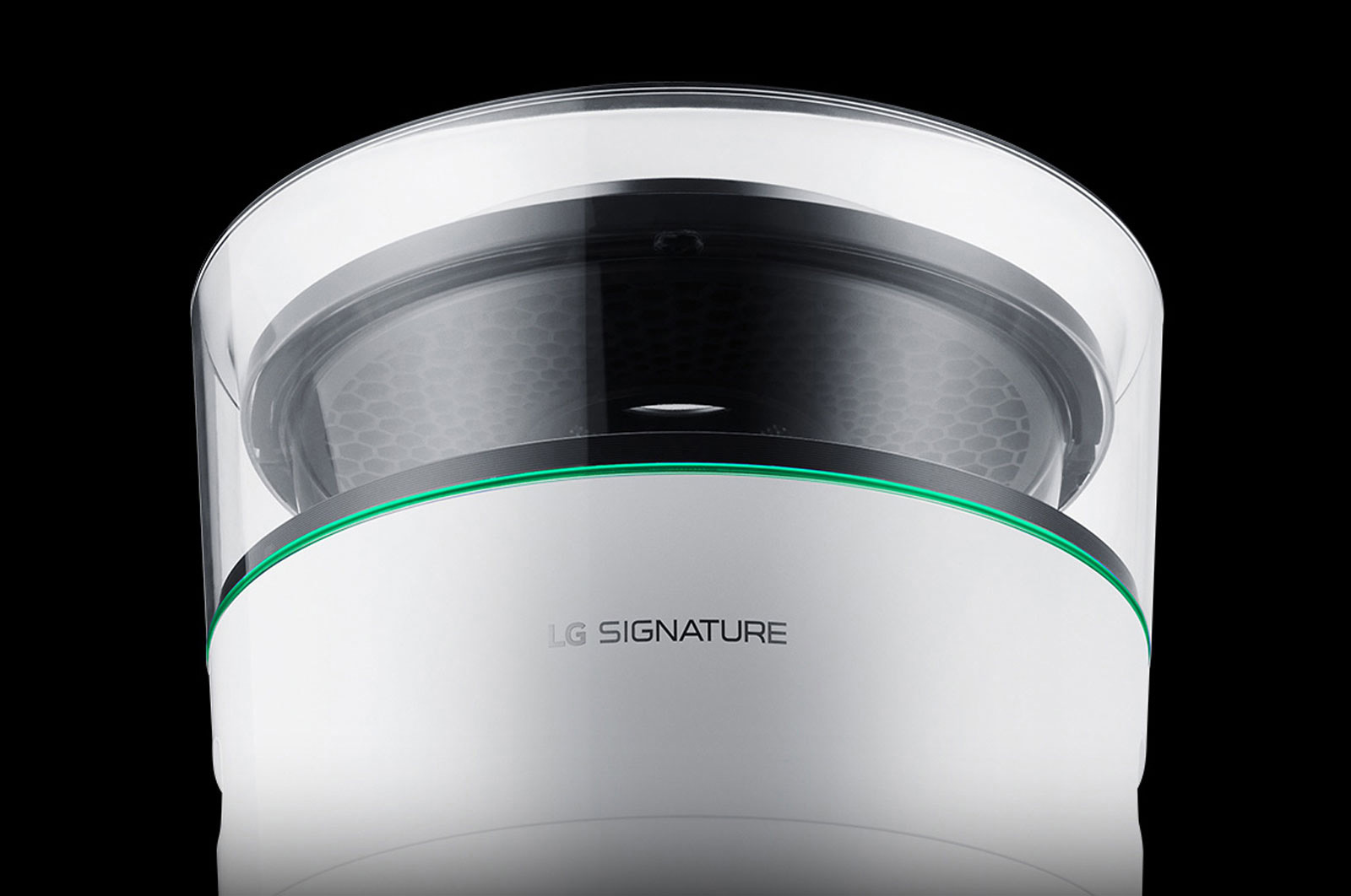 LG LSA50A Luftreiniger Weiß/Transparent/Silber (Raumgröße: 46 m³, Sterilisation durch UV-Licht)
