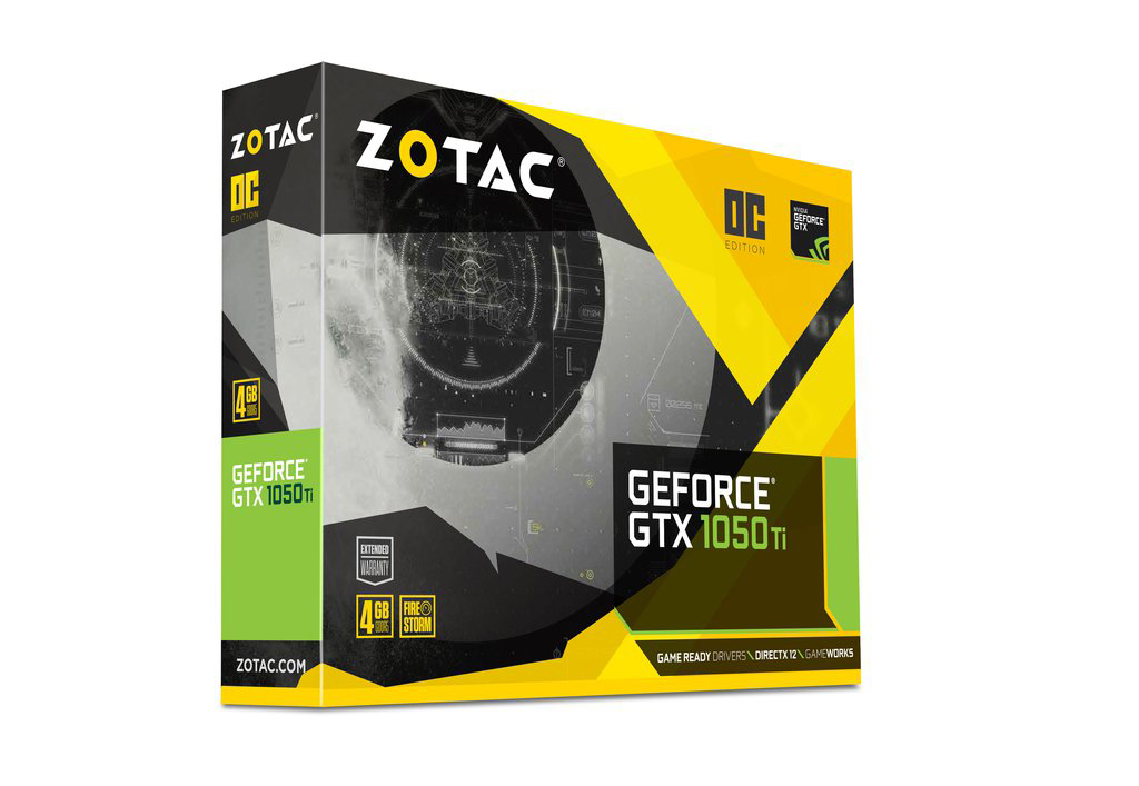 ZOTAC GeForce® GTX 1050 Ti  OC Edition 4GB (ZT-P10510B-10L) (NVIDIA, Grafikkarte)