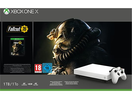 MICROSOFT Xbox One X 1 TB Robot White Special Edition Fallout 76 Bundle