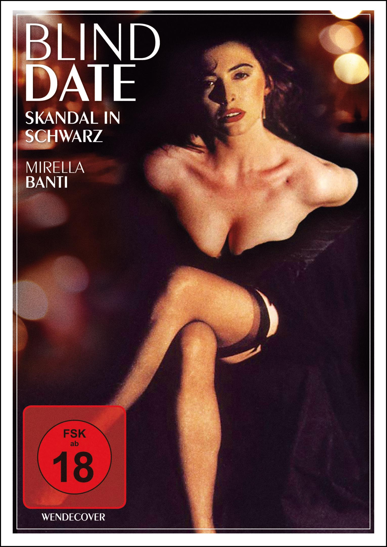 Filmplakat einer Frau in schwarzem Kleid. Titel: Blind Date.
