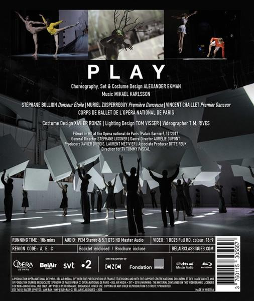 Rückseite einer DVD mit Text über eine Ballettaufführung.