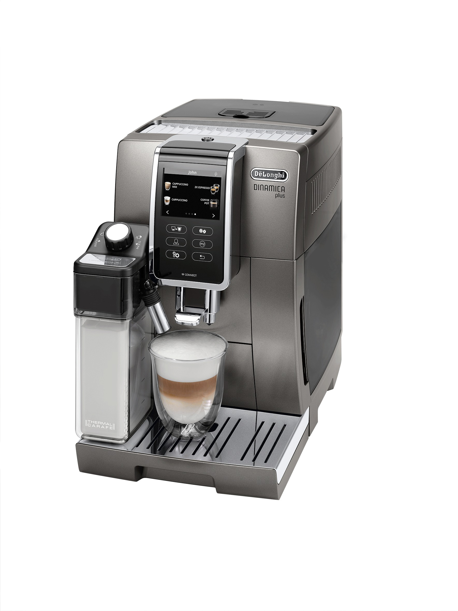 DELONGHI ECAM 370.95.T Dinamica Plus Kaffeevollautomat Titanium
