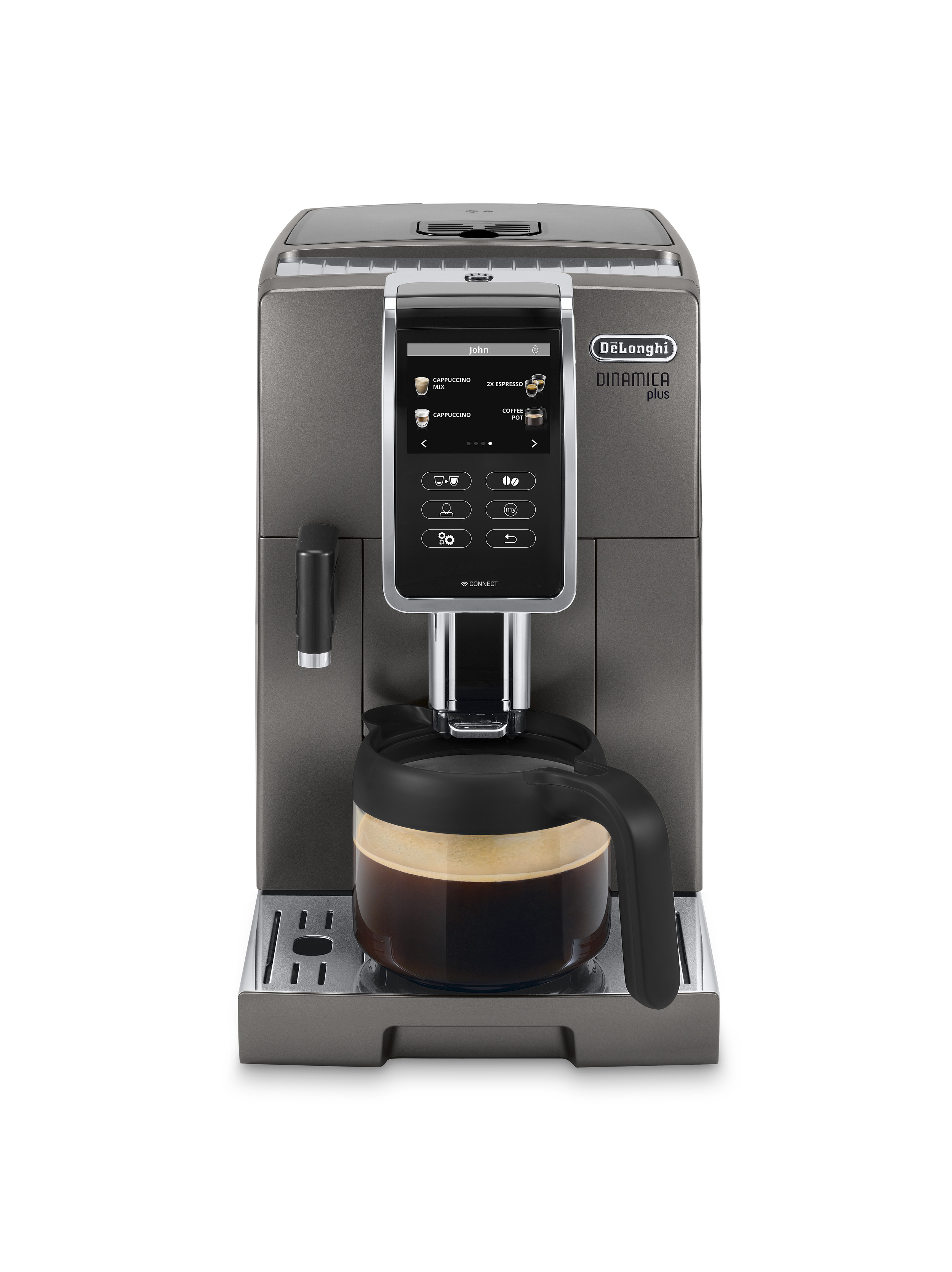 Titanium Plus DELONGHI Dinamica Kaffeevollautomat ECAM376.95.T