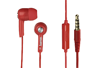 HAMA 122690 HK2114 mikrofonos fülhallgató, vörös
