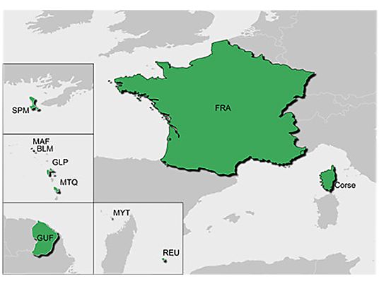 GARMIN TOPO France V5 PRO gesamtes Land - Kartenmaterial 