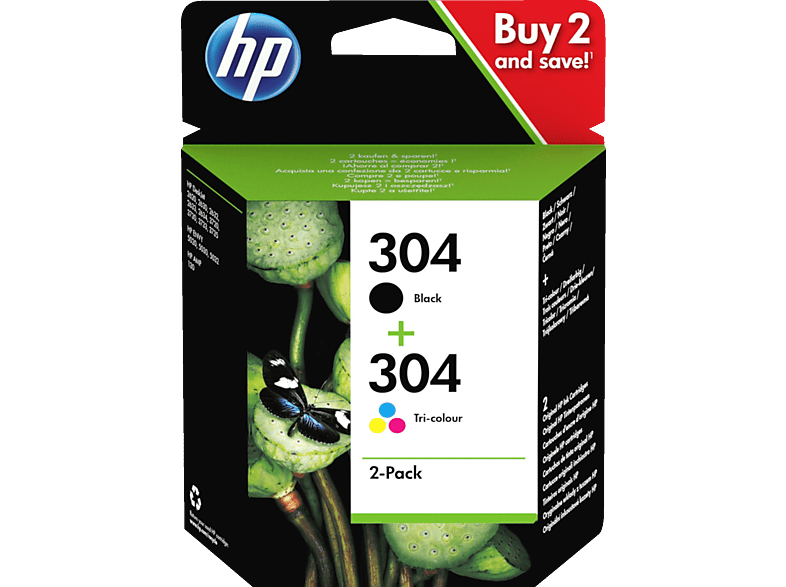 HP 304 Druckerpatronen, 2er Pack, neu