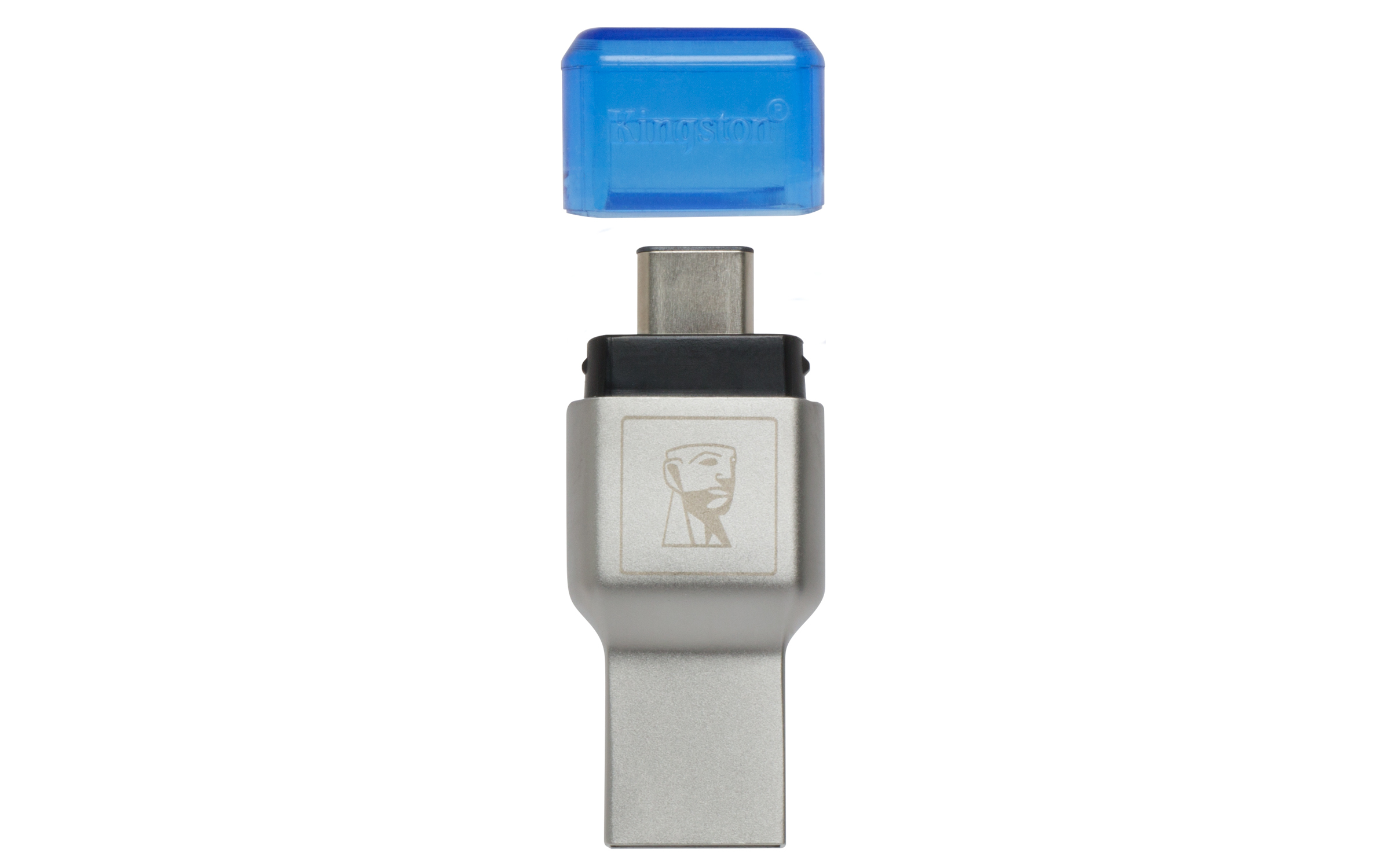 KINGSTON MobileLite Duo 3C micro USB, Kartenlesegerät , Blau/Grau