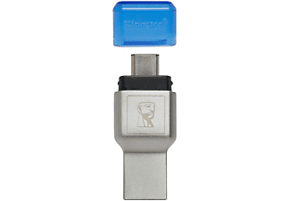KINGSTON MobileLite Duo 3C micro USB, Kartenlesegerät , Blau/Grau