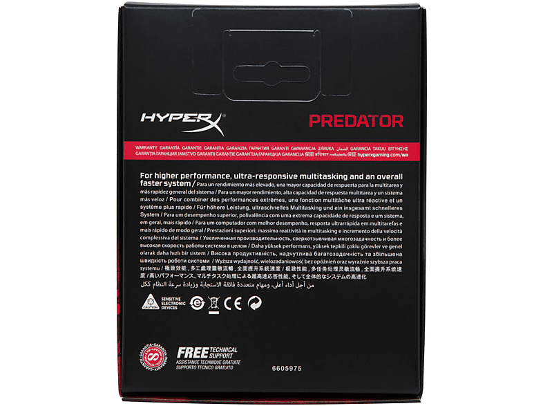 HyperX Predator 32GB 2400MHz DDR3 Kit 32GB DDR3 2400MHz módulo de memoria