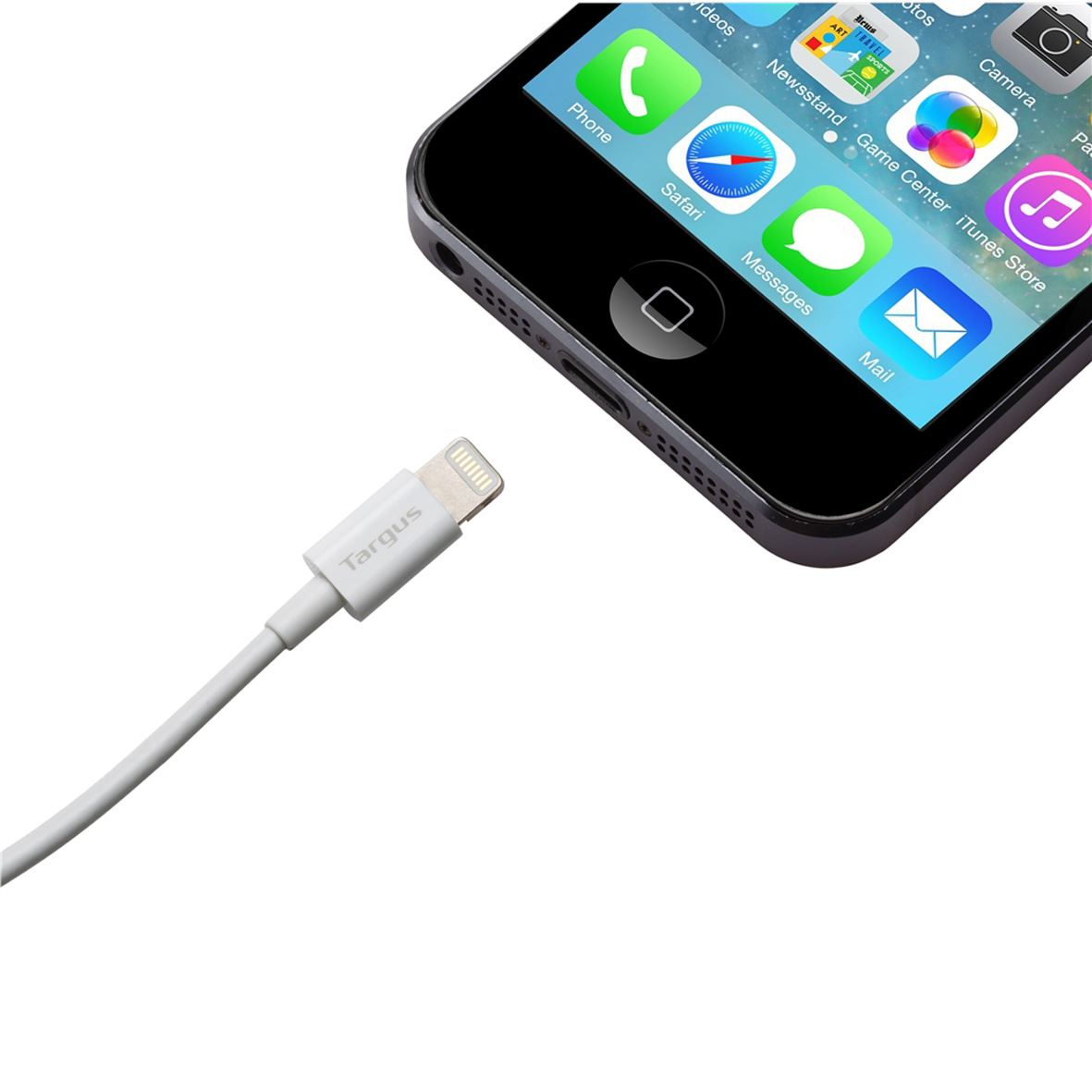 Targus ACC96101EU 1m USB A Lightning Blanco cable de teléfono móvil